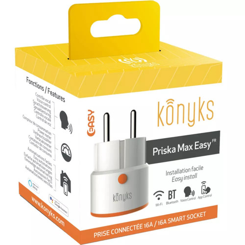 Konyks - Priska Max Easy 16A - Prise connectée WiFi Konyks  - Prise connectée