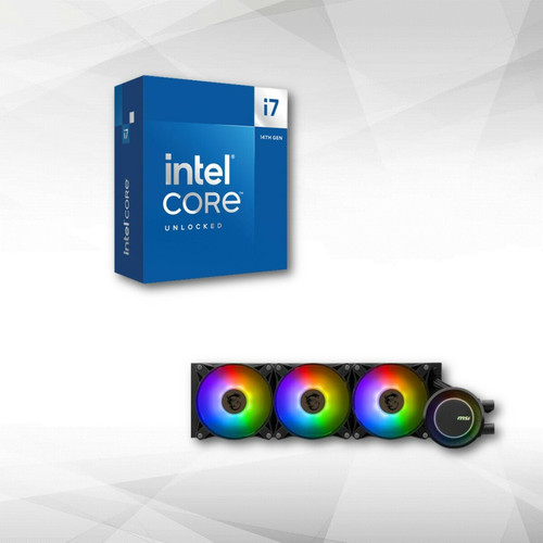Intel - Intel Core i7-14700K (3.4 GHz / 5.6 GHz) + MAG CORELIQUID E360 Intel - Processeur INTEL Intel core i5