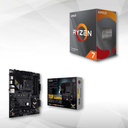 Amd - Ryzen 7 5700X - 4.6/3.4GHz + AMD B550-PLUS TUF GAMING - ATX Amd - Marchand Rue du commerce