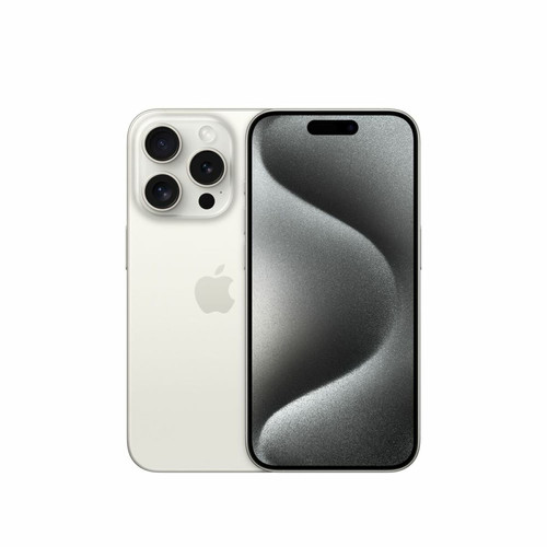Apple - iPhone 15 Pro - 5G - 8/256 Go - Blanc Titanium Apple  - Bonnes affaires Apple