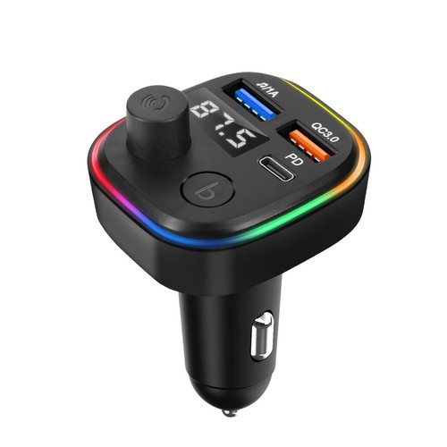 Avizar - Transmetteur FM Bluetooth avec Chargeur Voiture USB QC 3.0 et USB-C 18W C2 Noir Avizar  - Passerelle Multimédia