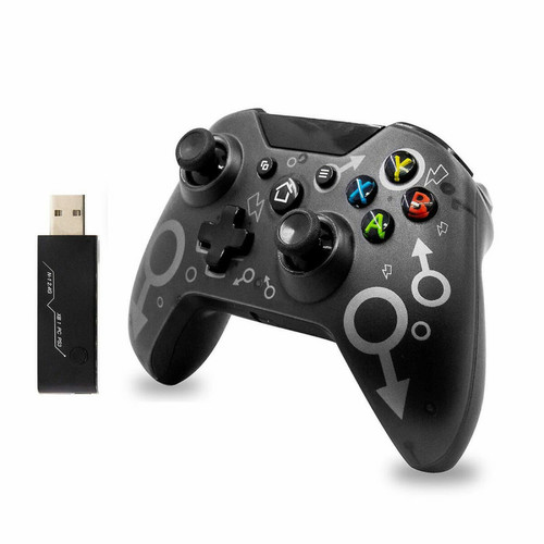Chrono - Manette sans fil 2.4G pour Xbox One, manette de jeu sans fil pour manette Xbox Manette de jeu pour Xbox One / One S / One X / One Elite / Xbox Series X / PS3 / PC（noir） Chrono  - Xbox Series