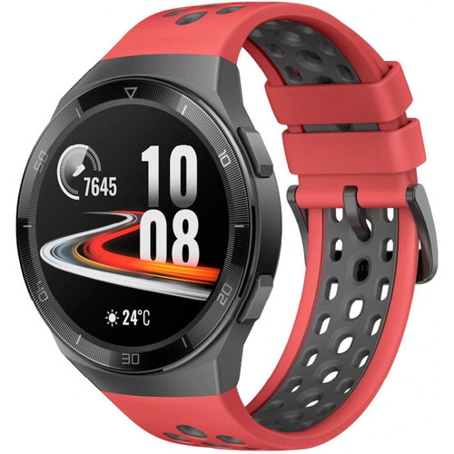 Huawei - HUAWEI Watch GT 2e Bluetooth SmartWatch, Sport GPS 14 Jours de Travail Fitness Tracker, Heart Rate Tracker, Moniteur d'Oxygène Sanguin, Étanche pour Android et iOS(rouge) Huawei  - Montre connectée Huawei