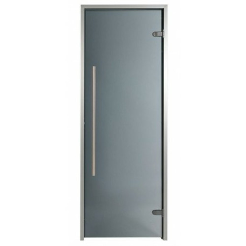 Desineo - Porte pour Hammam premium 100 x 190 cm passage handicapé poignée verticale teinté gris Desineo  - Hammam