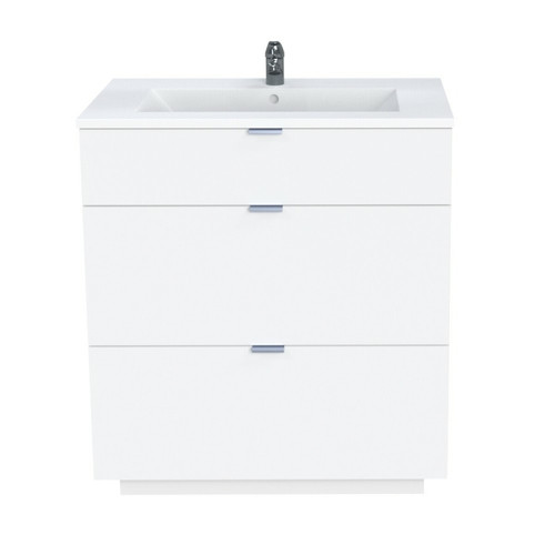 Le Quai Des Affaires - Meuble sous-vasque 3 tiroirs MARBELLA 80 cm + vasque / Blanc Le Quai Des Affaires  - Salle de bain, toilettes