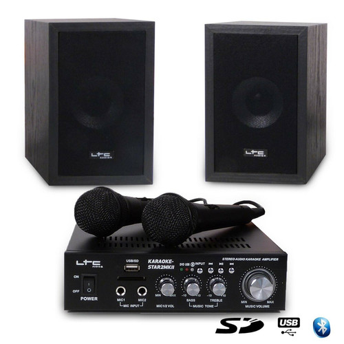 Ltc Audio - Ensemble Karaoke 100W - USB/SD/BLUETOOTH - LTC AUDIO STAR2MKII Ltc Audio  - Pack Enceintes Home Cinéma
