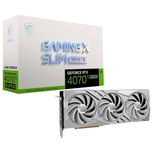 Msi - GeForce RTX 4070 Ti SUPER 16G GAMING X SLIM WHITE Msi  - Composants