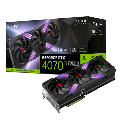 PNY - GeForce RTX 4070 Ti SUPER 16G XLR8 Gaming VERTO EPIC-X RGB PNY - Prix explosifs sur les Cartes Graphiques