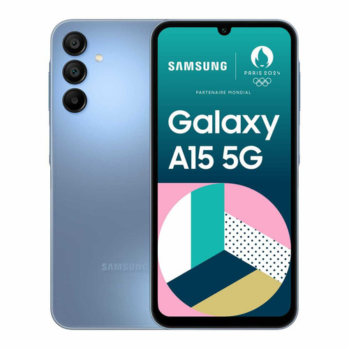 Samsung - Galaxy A15 - 5G - 4/128 Go - Bleu Samsung  - Smartphone