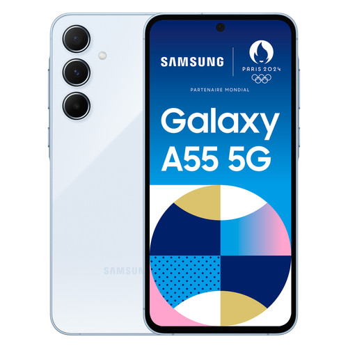 Samsung - Galaxy A55 - 5G - 8/128Go - Bleu Samsung  - Smartphone 5g