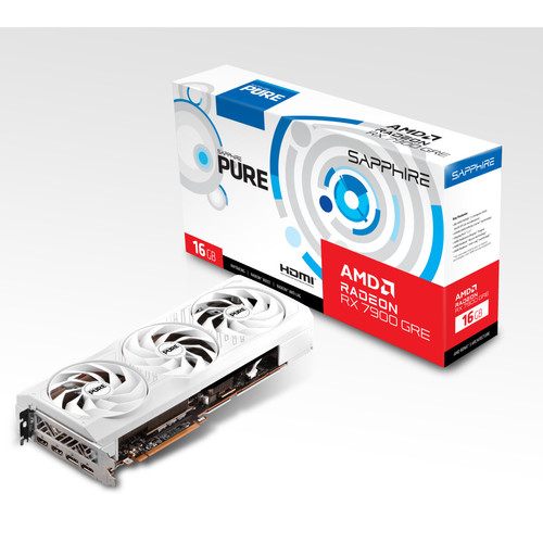 Sapphire - PURE AMD RADEON RX 7900 GRE GAMING OC - Blanc Sapphire - Marchand Rue du commerce