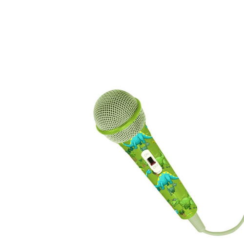 We - Microphone filaire WeKids, en jack 3.5mm, longeur du câble 2.8m, modèle DINO We  - Sono et éclairages de soirée
