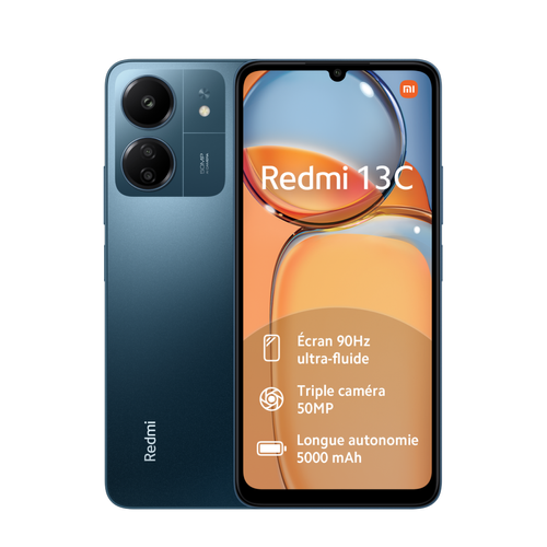 XIAOMI - Redmi 13C - 8/256 Go - Navy Blue XIAOMI  - Smartphone 4g