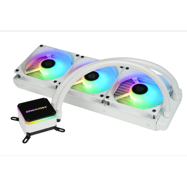 Kit watercooling Enermax LiqMax III ARGB 360 Blanc – RGB adressable