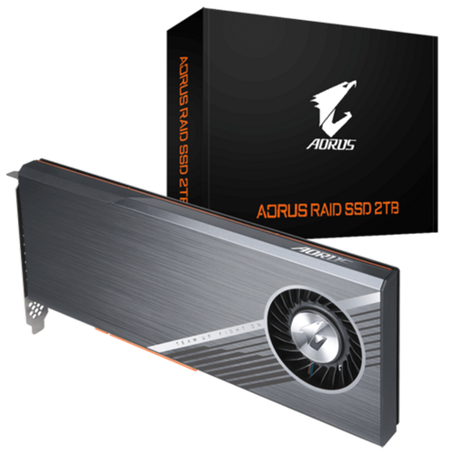 Gigabyte - Aorus Raid SSD 2 To - PCI Express 3.0 8x - NVMe 1.3 - Lecture sequentielle : 6300 Mo/s - Ecriture sequentielle : 6000 Mo/s Gigabyte  - SSD Interne 2000