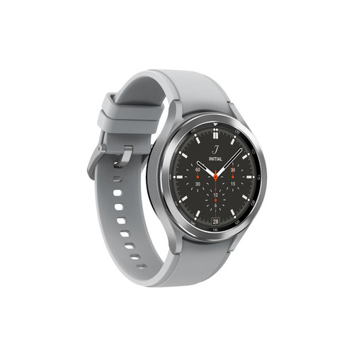 Samsung - Galaxy Watch4 Classic - 46 mm - Bluetooth - Argent Samsung  - Montre cardio GPS Montre connectée