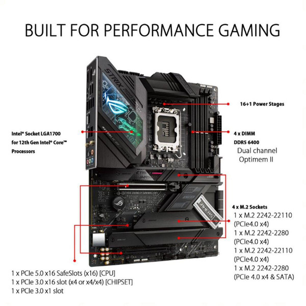Carte mère Intel Asus ROG-STRIX-Z690-F-GAMING-WIFI
