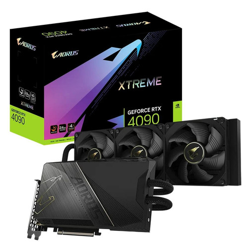 Gigabyte - GeForce RTX 4090 AORUS XTREME WATERFORCE - 24 Go Gigabyte  - Carte Graphique Watercooling