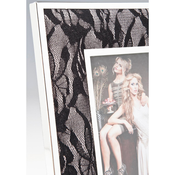 KARE DESIGN Cadre à photos VM noir en Polyester Romance 20,2 x 25,2 cm