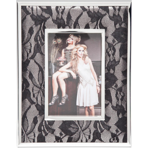 Cadre photo numérique KARE DESIGN Cadre à photos VM noir en Polyester Romance 20,2 x 25,2 cm