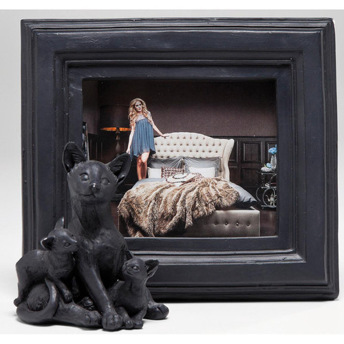 Cadre photo numérique KARE DESIGN Cadre à photos noir en polyrésine Rexana 21 x 18 cm