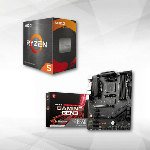 Amd - AMD Ryzen 5 5600X - 3,7/4,6 GHz + MSI B550 GAMING GEN3  Amd  - Black Friday Kit d'évolution