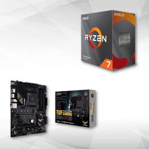 Amd - Ryzen™ 7 5700X - 4.6/3.4GHz + AMD B550-PLUS TUF GAMING - ATX Amd  - Kit d'évolution Amd
