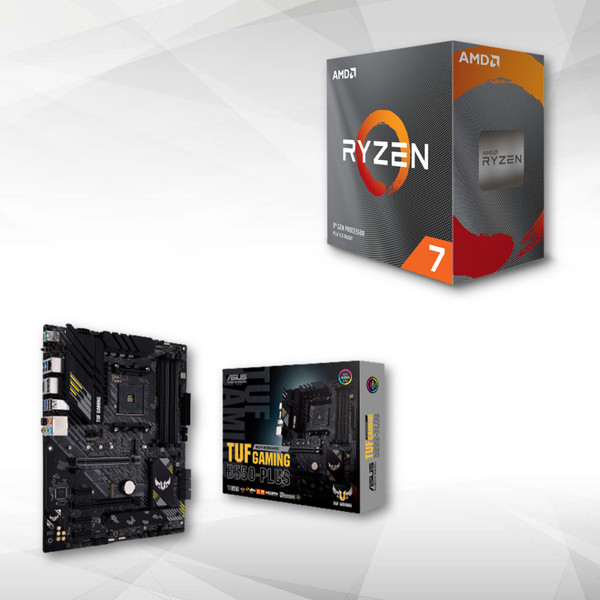 Kit d'évolution Amd Ryzen™ 7 5700X - 4.6/3.4GHz + AMD B550-PLUS TUF GAMING - ATX
