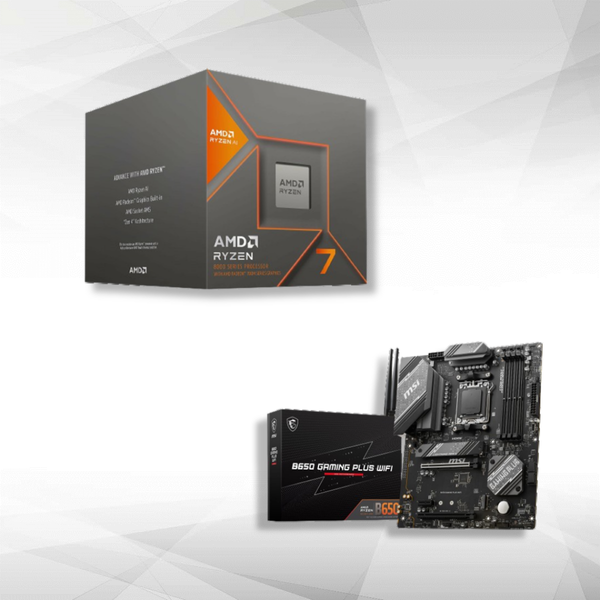 Processeur AMD Amd Ryzen 7 8700G Wraith Spire (4.2 GHz / 5.1 GHz) + B650 GAMING PLUS WIFI