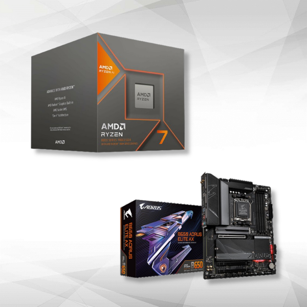 Processeur AMD Amd Ryzen 7 8700G Wraith Spire (4.2 GHz / 5.1 GHz) + B650 AORUS ELITE AX
