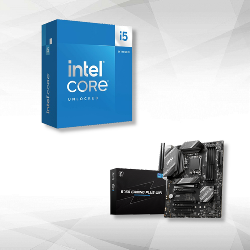 Intel - Intel Core i5-14600K (3.5 GHz / 5.3 GHz) + B760 GAMING PLUS Intel  - Intel