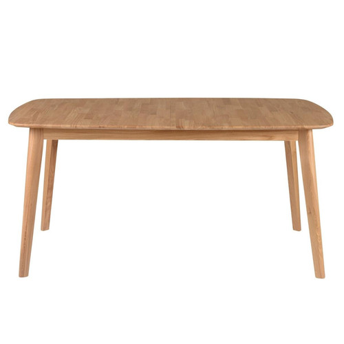 3S. x Home - Table repas rectangulaire 160 cm, avec allonge en bois - Accessoires de cuisine, pâtisserie