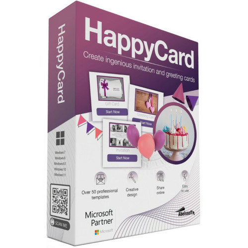 Retouche Photo Abelssoft HappyCard - Licence perpétuelle - 1 PC - A télécharger