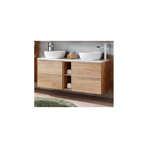 Ac-Deco - Ensemble meuble sous-vasque + vasque à poser - 140 cm - Capri Oak Ac-Deco  - Meubles de salle de bain