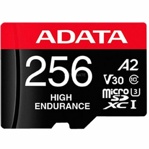 Adata - 256gb scheda microsd adata high end uhs-i u3 + adattatore rosso/nero Adata  - DVD Vierge