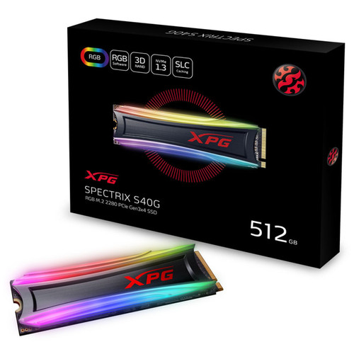 Disque Dur interne Adata Disque dur Adata XPG S40G 512 GB SSD M.2 LED RGB
