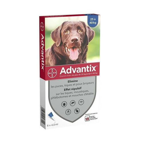 Advantix - ADVANTIX 6 pipettes antiparasitaires - Pour grand chien de plus de 25kg Advantix  - Advantix