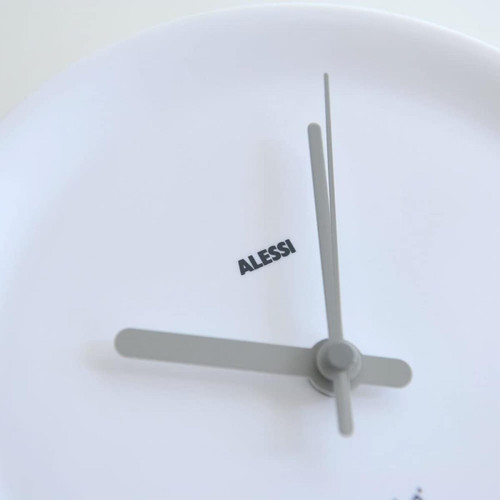 Alessi Alessi Ora Out Horloge sur arête en résine thermoplastique 21x21x15 cm Bianco