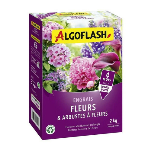 Algoflash - Engrais Fleurs et Arbustes a Fleurs - ALGOFLASH NATURASOL - 2 kg Algoflash  - Algoflash