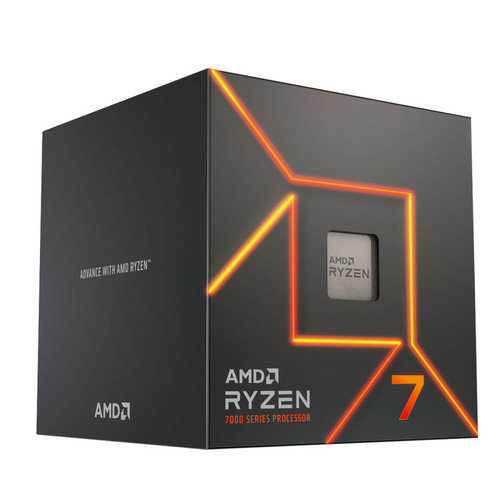 Amd - AMD Ryzen 7 7700 Wraith Prism (3.8 GHz / 5.3 GHz) Amd  - Processeur AMD Ryzen Processeur AMD