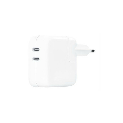 Apple - Adaptateur secteur double port USB type C 35 Watts Apple Blanc Apple  - Accessoire Ordinateur portable et Mac Apple