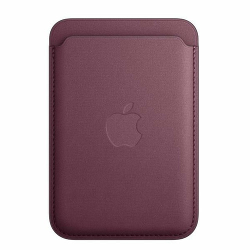 Apple - Porte cartes en tissage fin pour iPhone avec MagSafe Mûre Apple  - Accessoires officiels Apple iPhone Accessoires et consommables