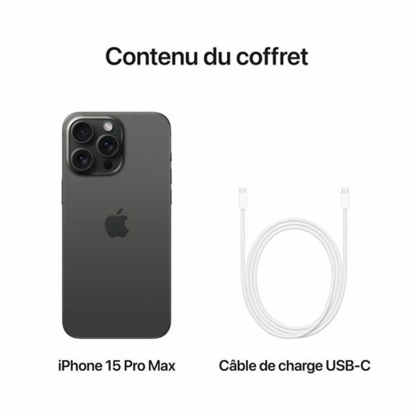 iPhone Apple iPhone 15 Pro Max - 5G - 8/256 Go - Noir Titanium