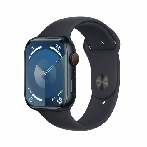 Apple - Apple Watch Series 9 GPS + Cellular 45 mm avec boîtier en aluminium minuit et bracelet sport minuit S/M Apple  - Occasions Apple Watch