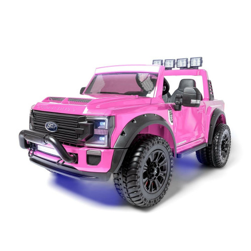 Ataa - Ford Super Duty F450 24V 2 places MP4 Rose Ataa  - Black Friday Véhicules électriques Jeux & Jouets