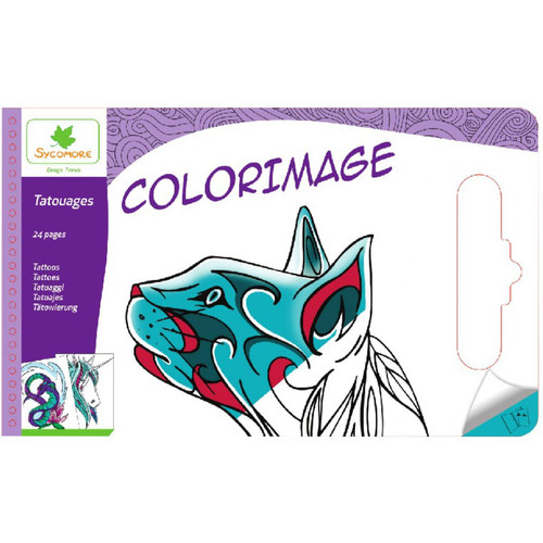 Dessin et peinture Au Sycomore Colorimage Pad Ado Tatouages