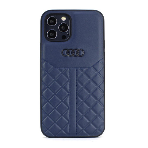 Audi - Audi Etui pour iPhone 12 Mini - Bleu Coque pour Q8 Série cuir véritable Audi  - Audi