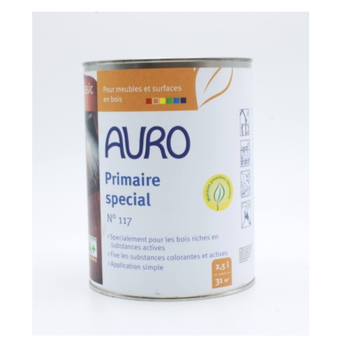 Auro - Primaire spécial anti-tanins n°117 (Volume  : 0,375 litre) Auro  - Peinture intérieure Auro