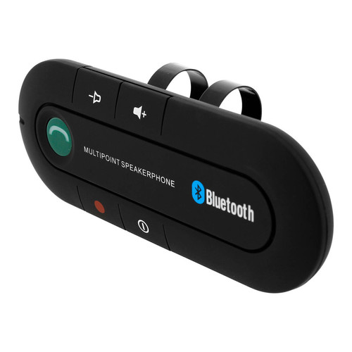 Oreillette bluetooth Avizar Kit Main Libre Voiture Bluetooth Multipoint Fixation Pare-soleil Autonomie 16h