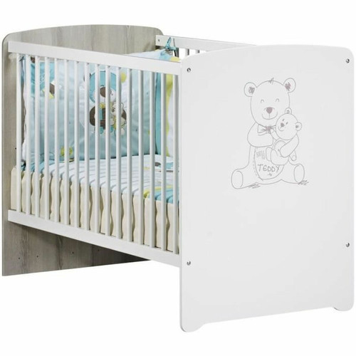 Baby Price - Lit bébé ours en bois 120 x 60 cm Baby Price - Lit parapluie